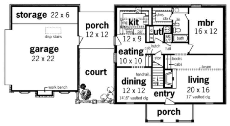 House Plan House Plan #1708 Drawing 1
