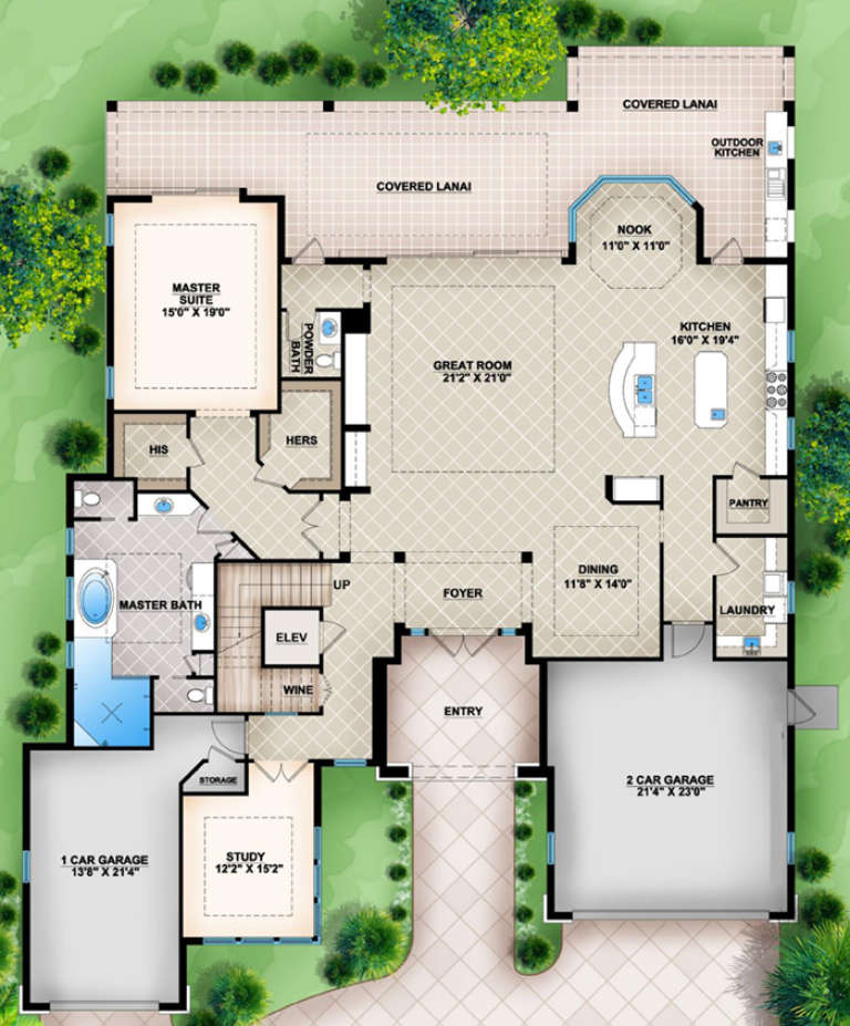House Plan House Plan #17080 Drawing 1