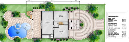 Garage Level for House Plan #207-00016