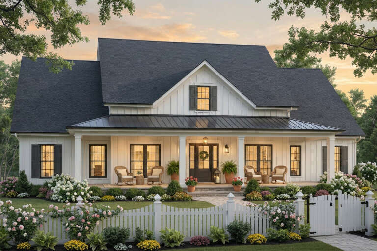 House Plan House Plan #17084 Angled Front Elevation