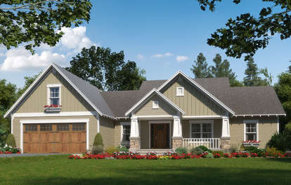 Cottage House Plan #348-00251 Elevation Photo