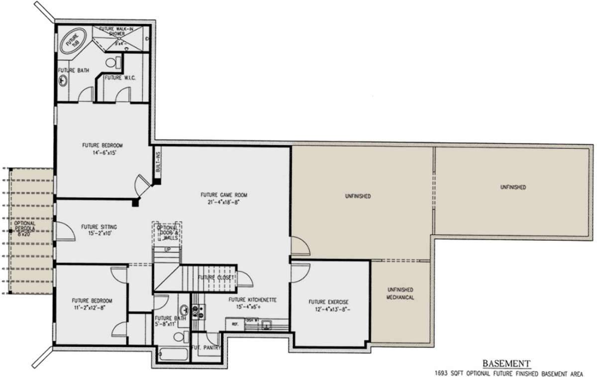 Basement for House Plan #286-00064