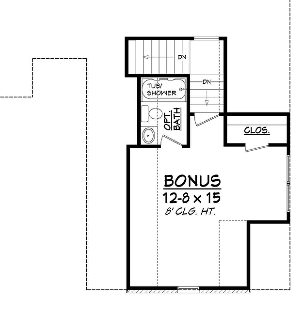 Bonus Floor Plan for House Plan #041-00125