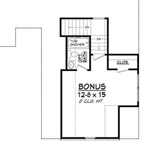 Bonus Floor Plan for House Plan #041-00125