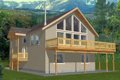 Northwest House Plan #039-00364 Elevation Photo