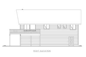 Narrow Lot House Plan #039-00364 Elevation Photo
