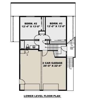 First Floor for House Plan #039-00364