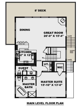 Main Floor for House Plan #039-00364