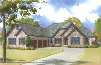 European House Plan #8318-00008 Elevation Photo