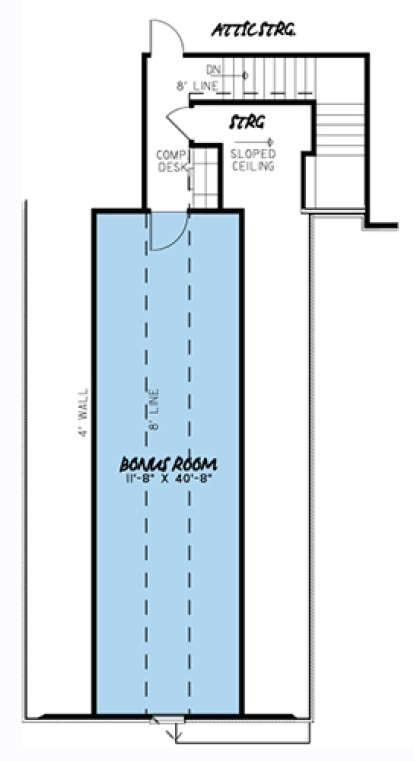 Bonus Floor Plan for House Plan #8318-00008