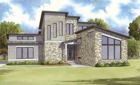 Contemporary House Plan #8318-00011 Elevation Photo