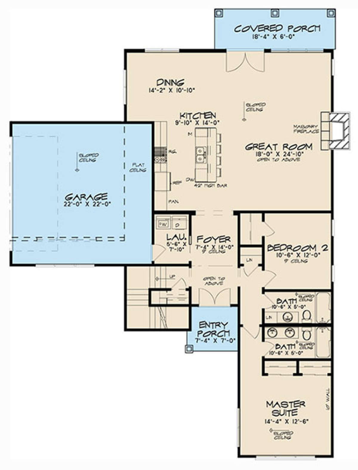 Main Floor Plan for House Plan #8318-00011