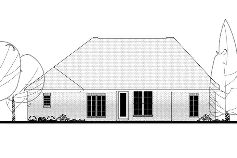 Traditional House Plan #041-00126 Elevation Photo