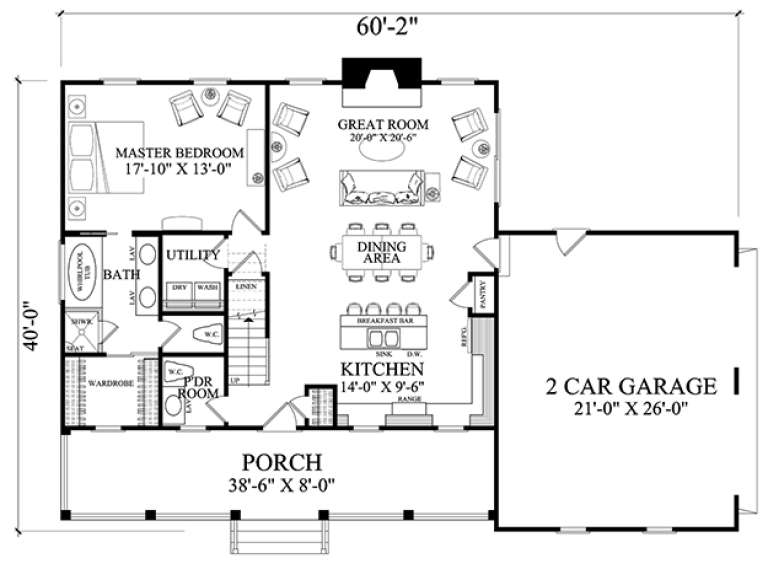 House Plan House Plan #17097 Drawing 1