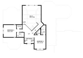 Upper Floor Plan for House Plan #036-00210