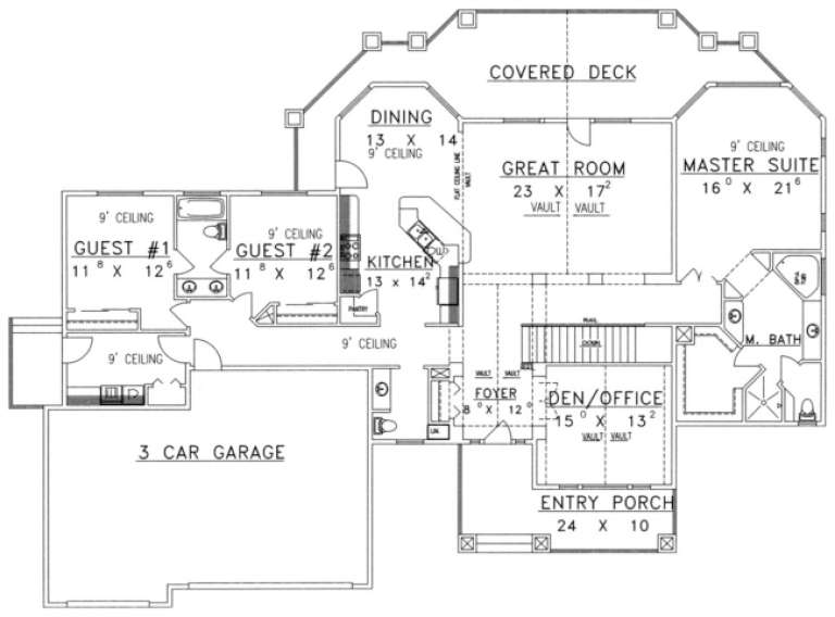 House Plan House Plan #1710 Drawing 1