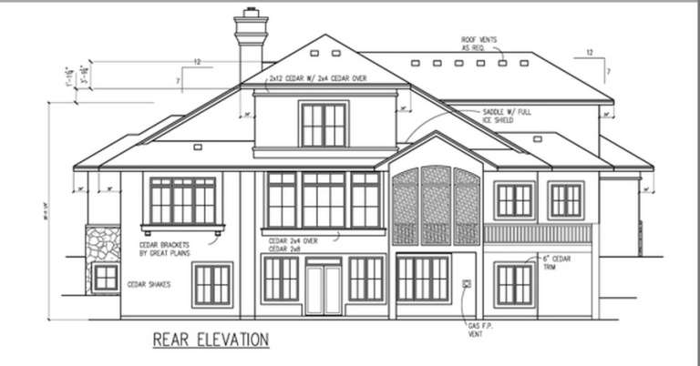 Craftsman House Plan #036-00212 Elevation Photo