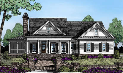 Country House Plan #3418-00007 Elevation Photo