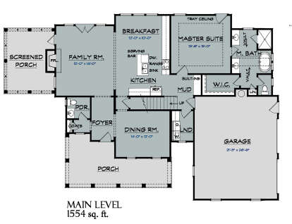 Main Floor for House Plan #3418-00007