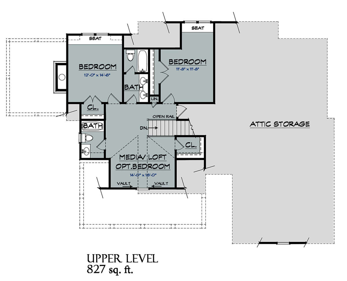 Second Floor for House Plan #3418-00007