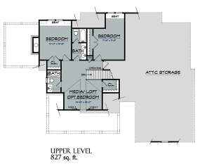 Second Floor for House Plan #3418-00007