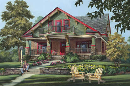 5 Bed, 4 Bath, 2841 Square Foot House Plan - #7922-00231
