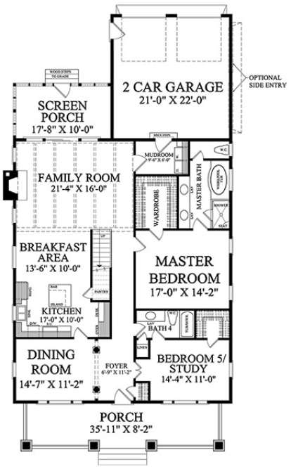 Main Floor Plan for House Plan #7922-00231