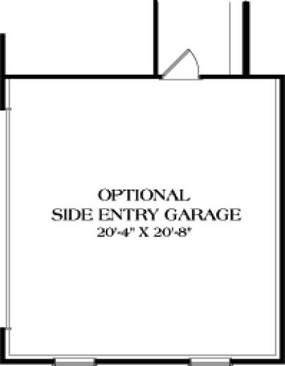 Optional Side Entry Garage for House Plan #3323-00586
