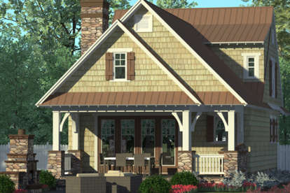 Cottage House Plan #3323-00589 Elevation Photo