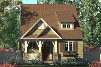 Cottage House Plan #3323-00589 Elevation Photo