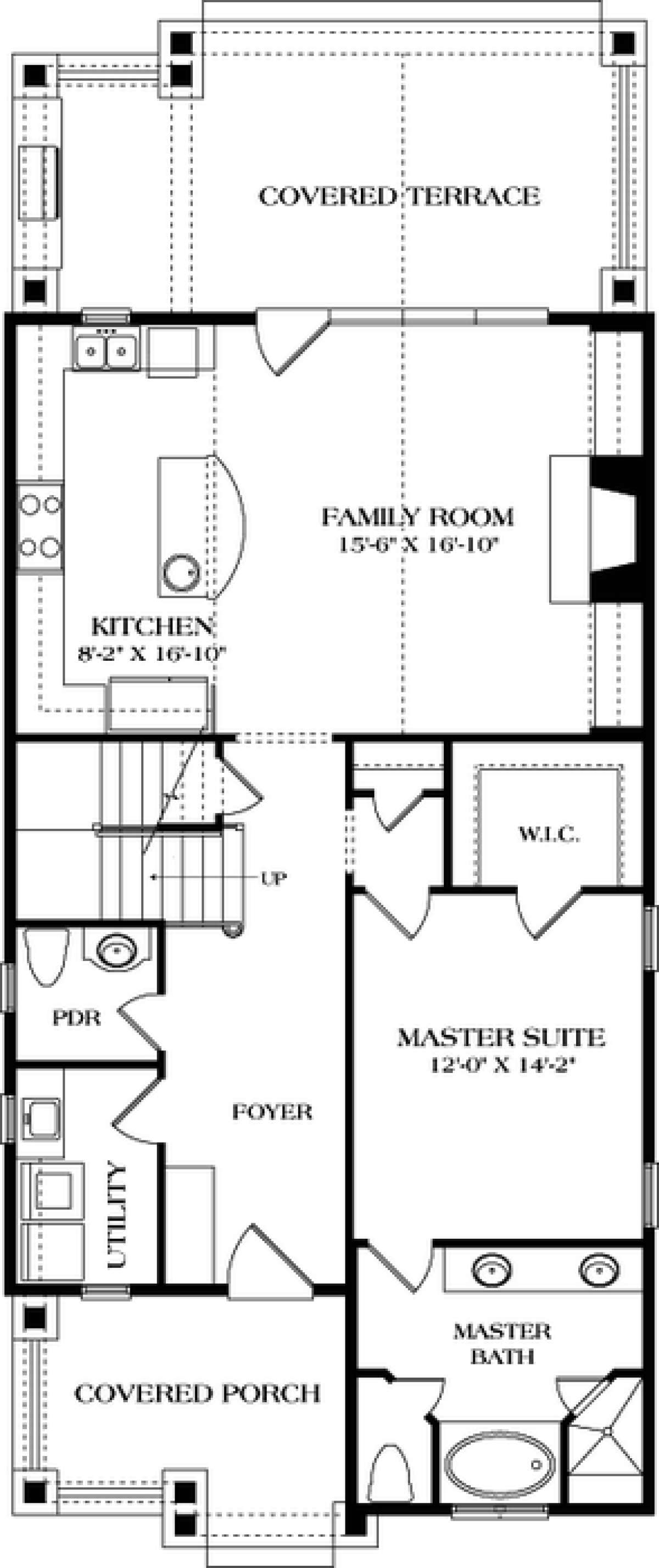 Main Floor Plan for House Plan #3323-00589