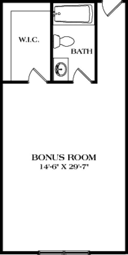 Bonus Floor Plan for House Plan #3323-00592