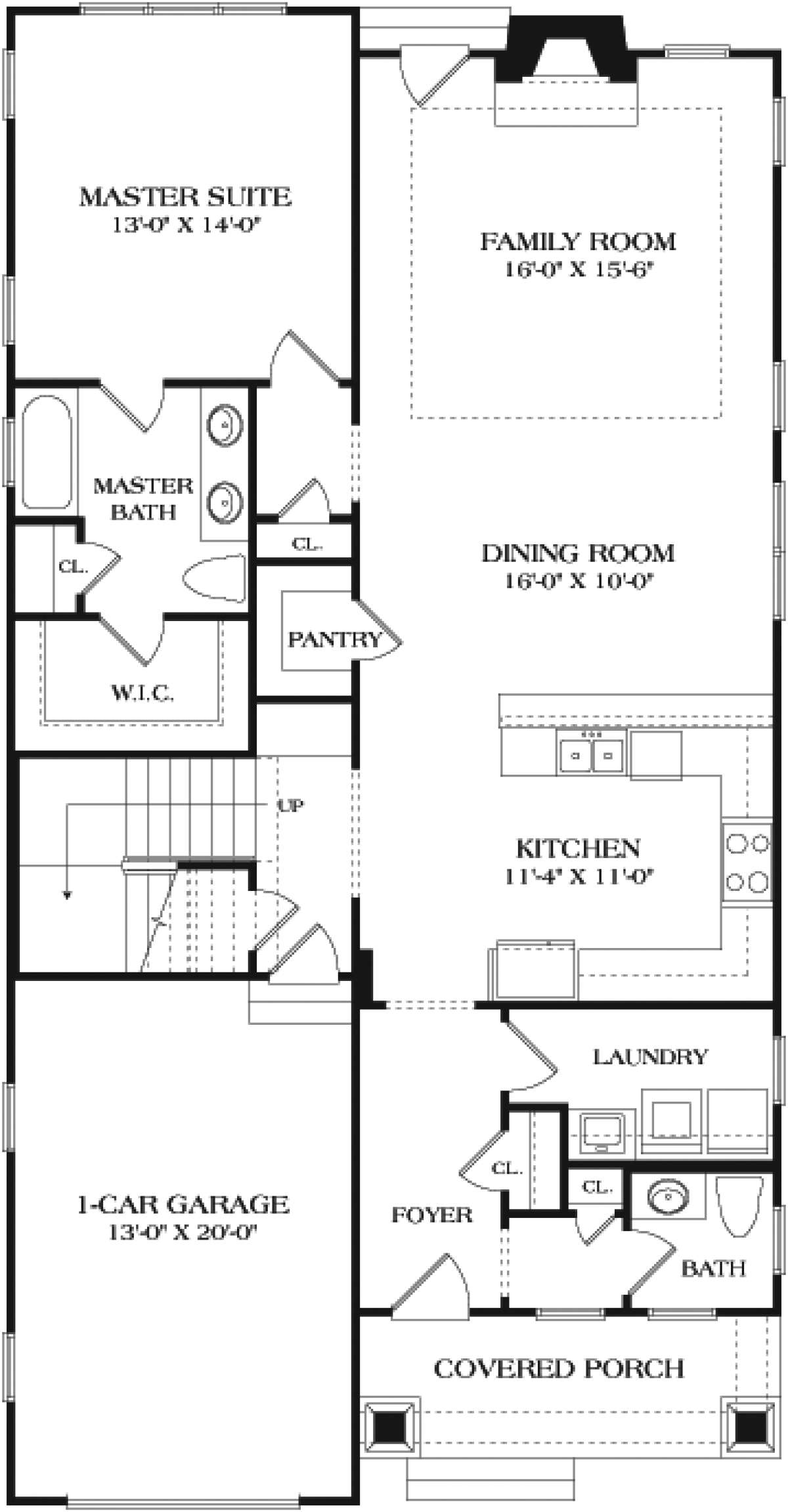 Main Floor Plan for House Plan #3323-00594