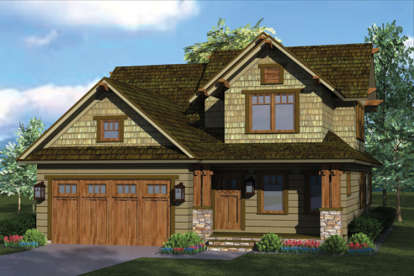 Cottage House Plan #3323-00596 Elevation Photo