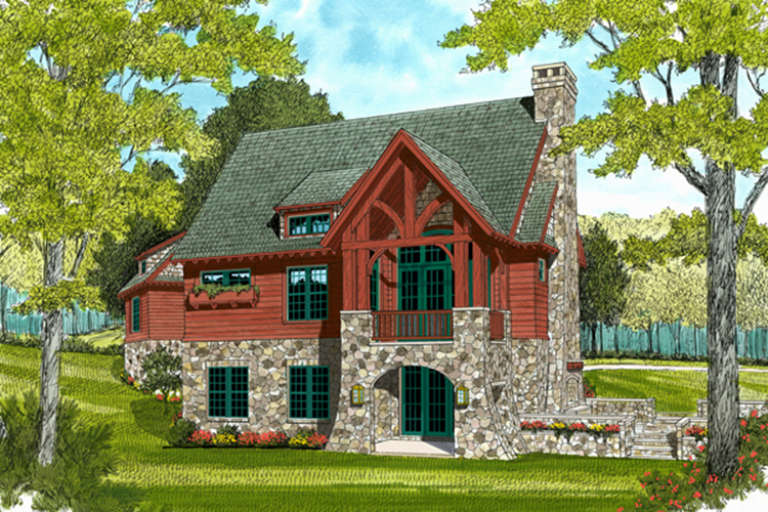 Cottage House Plan #3323-00597 Elevation Photo