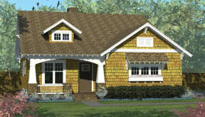 Cottage House Plan #3323-00599 Elevation Photo