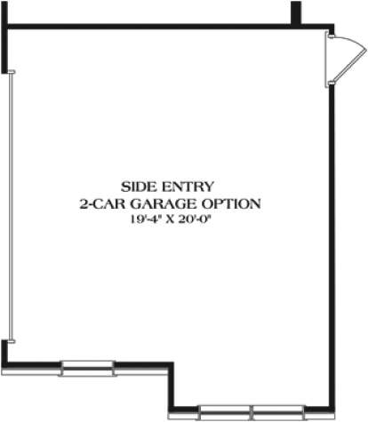 Optional Side Garage for House Plan #3323-00604