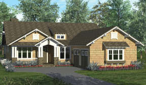 Cottage House Plan #3323-00605 Elevation Photo