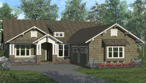 Cottage House Plan #3323-00605 Elevation Photo