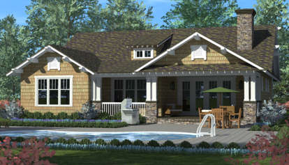 Cottage House Plan #3323-00605 Elevation Photo