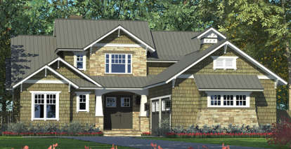 Craftsman House Plan #3323-00607 Elevation Photo