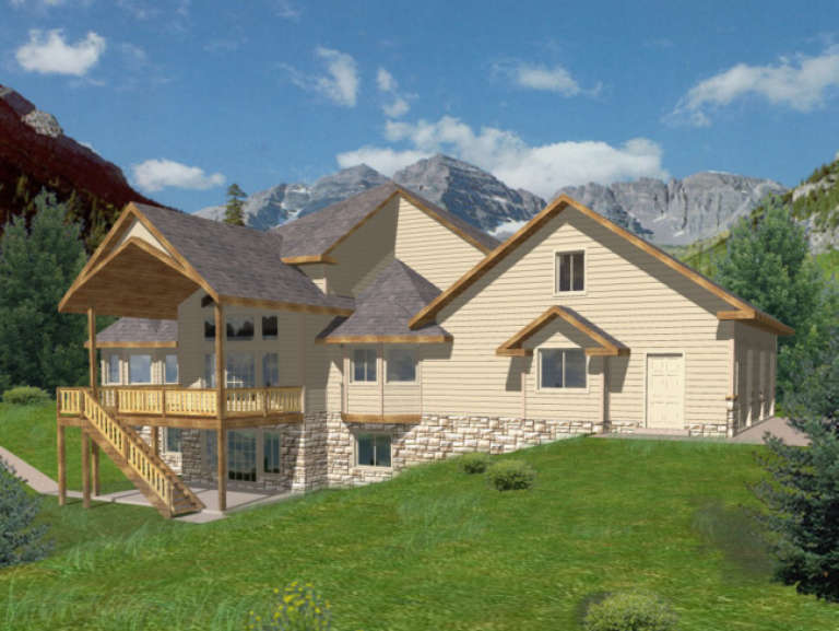 Traditional House Plan #039-00369 Elevation Photo
