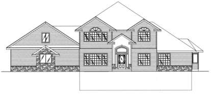 Traditional House Plan #039-00369 Elevation Photo