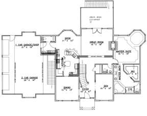 First Floor for House Plan #039-00369