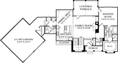 Main Floor Plan for House Plan #3323-00610