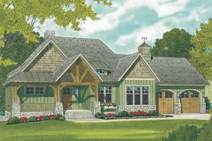 3 Bed, 4 Bath, 2764 Square Foot House Plan - #3323-00614