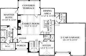 Main Floor Plan for House Plan #3323-00615