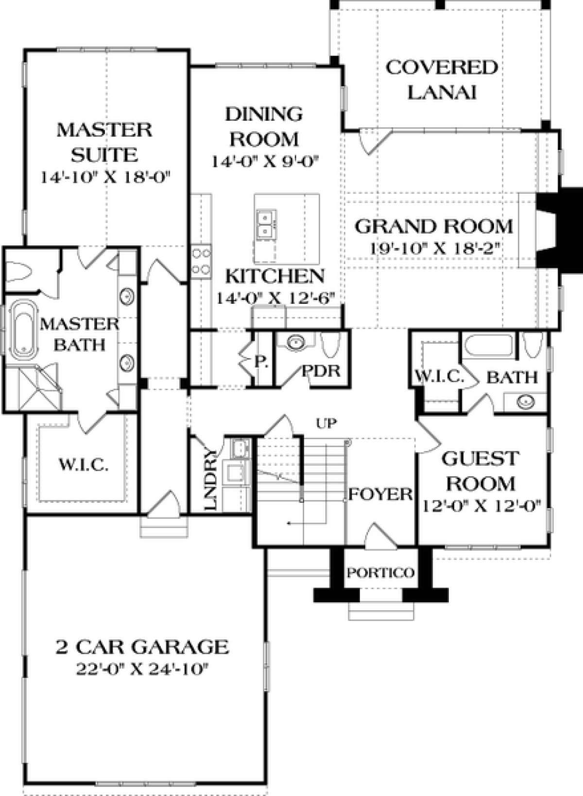 Main Floor Plan for House Plan #3323-00617