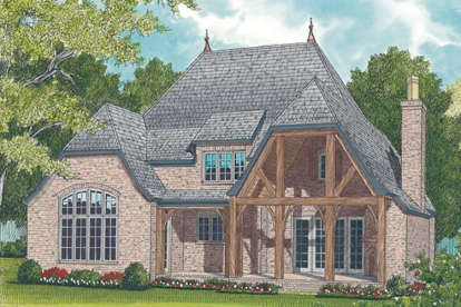 European House Plan #3323-00620 Elevation Photo