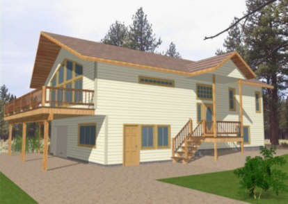Ranch House Plan #039-00370 Elevation Photo
